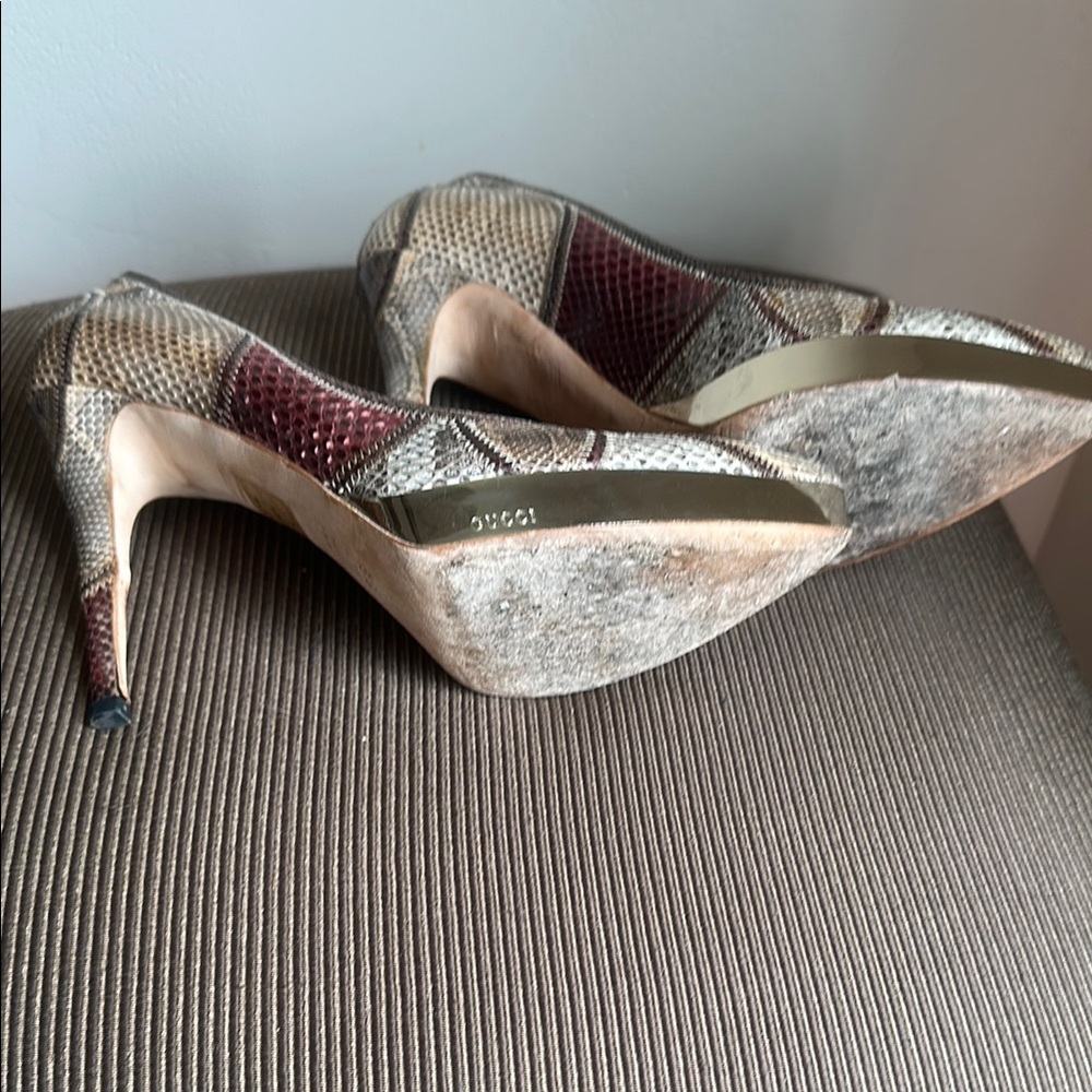 Gucci Elegant Patterned Heels - image 4